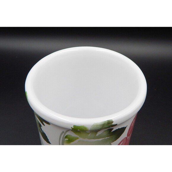 Pier 1 Imports Hand-Painted Grapes Vines Canister Utensil Crock 6 Inch - Picture 9 of 9